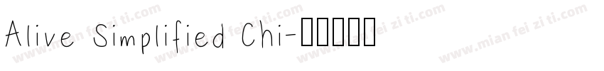 Alive Simplified Chi字体转换